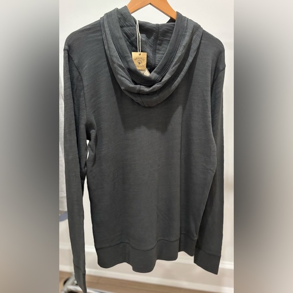 Faherty Brand Charcoal Sunwashed Slub Hoodie - Picture 2 of 2